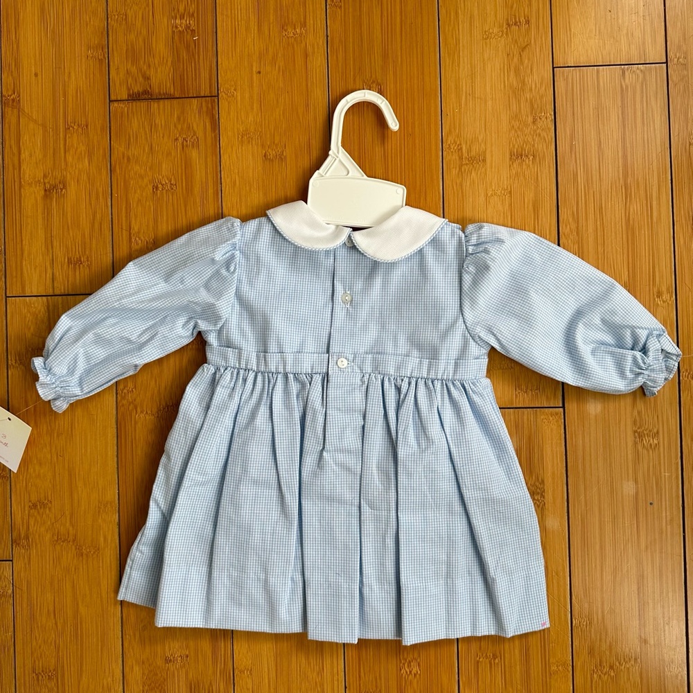 Petit Ami Football Applique Dress with Removeable Bib and Matching Bloomers NWT - Picture 4 of 5